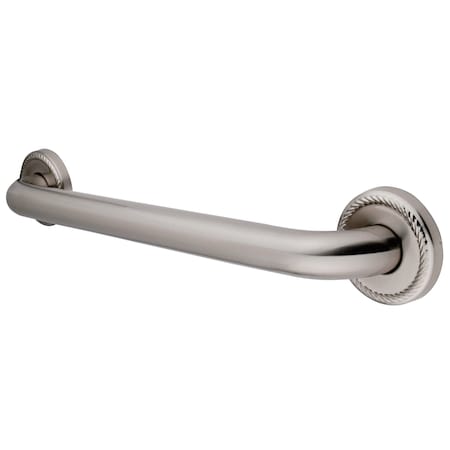 Laurel Contemporary Grab Bar, 27-1/16" L, 17 ga. Brass, Brushed Nickel DR814128